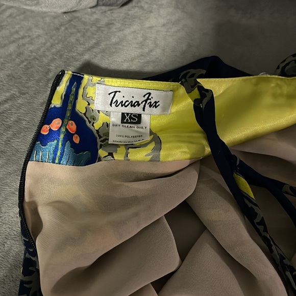 TriciaFix collection for free people navy patterned lined dress - Picture 4 of 4